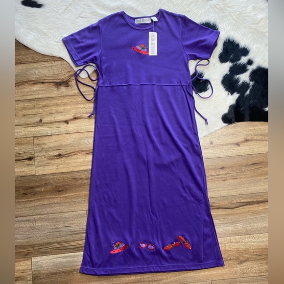 Needle & Thread Embellished Purple Maxi Dress - Picture 1 of 8